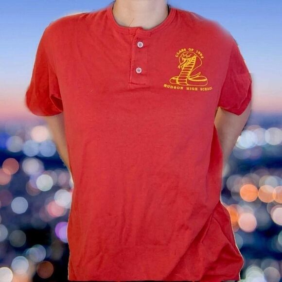 Class of '92 Red Cobras Baseball Tee by Augusta Sports unisex sz L - Picture 1 of 5